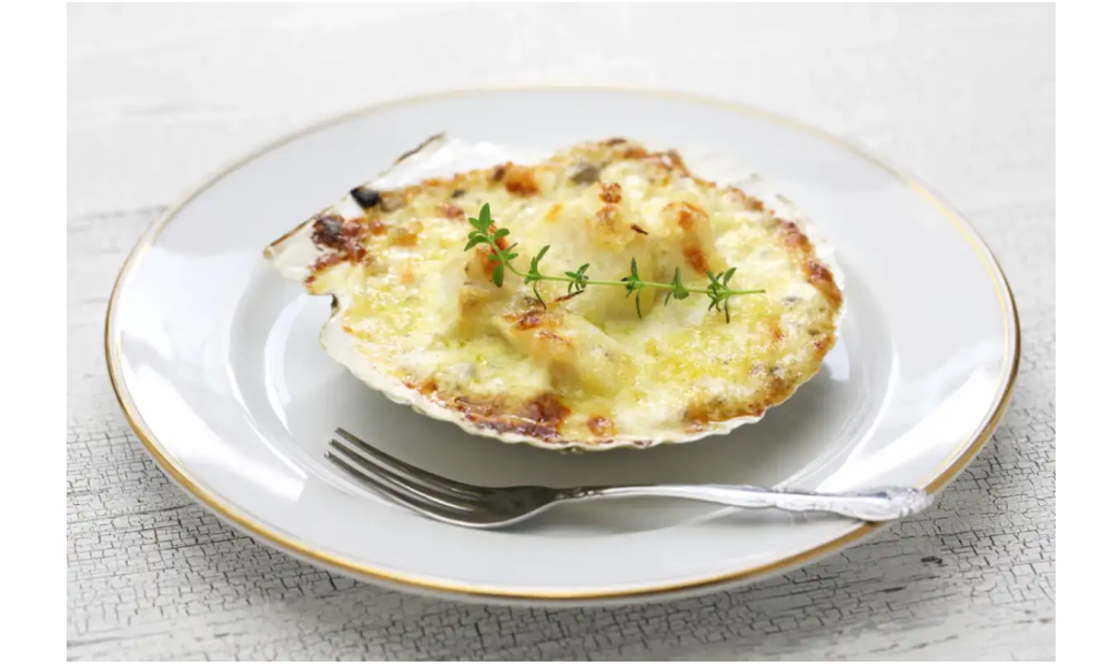 Coquilles Saint-Jacques gratinées